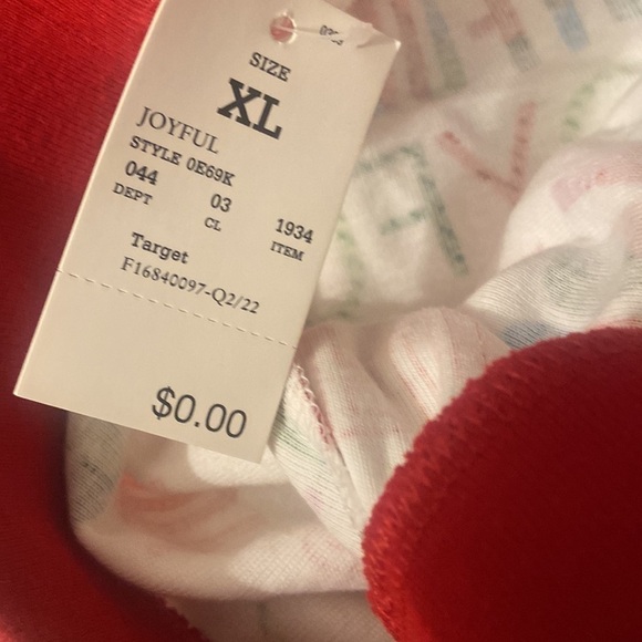 Wondershop "Joyful" Christmas 2-Piece Pajama Set G6 - Picture 5 of 5